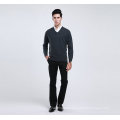 Yak Wool/Cashmere V Neck Pullover Long Sleeve Sweater/Clothing/Garment/Knitwear